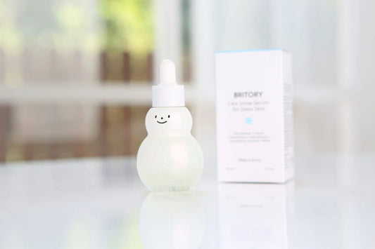 Korenin Cam Cilt Serumu Cildi Aydınlatır, Yoğun Nemlendirir, Yatıştırır ve Niacinamide etkili - Britory Snowman Serum